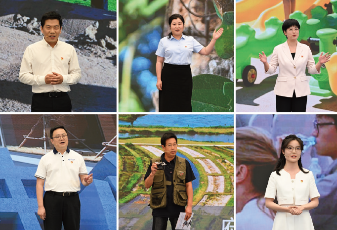 2024年6月27日，“中國共產黨的故事—習近平新時代中國特色社會主義思想 在雄安的實踐”專題宣介會在雄安新區舉行。圖為在故事分享環節，來自雄安新區各行 業的普通黨員和基層群眾代表從城市規劃、科技創新、生態建設、社區治理等角度講述 了雄安新區發展變化的動人故事。
