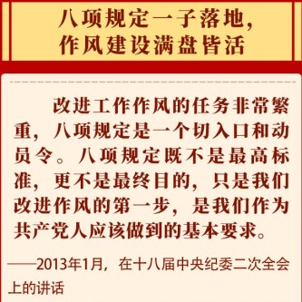 鍥而不舍落實中央八項規定精神，習近平總書記闡明要旨