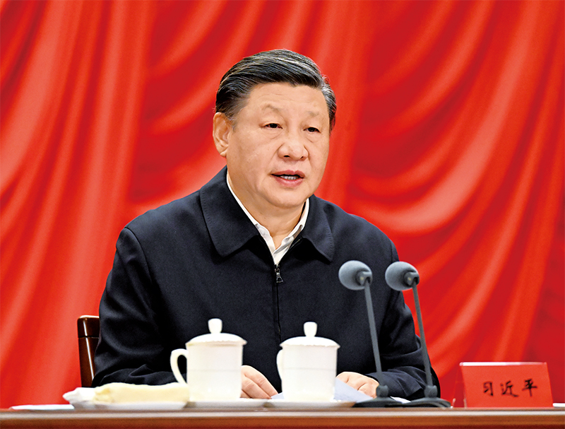 2023年2月7日，新進中央委員會的委員、候補委員和省部級主要領導干部學習貫徹習近平新時代中國特色社會主義思想和黨的二十大精神研討班在中央黨校（國家行政學院）開班。中共中央總書記、國家主席、中央軍委主席習近平在開班式上發表重要講話。 新華社記者 李學仁/攝