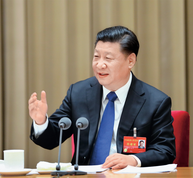 2017年12月18日至20日，中央經濟工作會議在北京舉行。中共中央總書記、國家主席、中央軍委主席習近平發表重要講話。 新華社記者 謝環馳/攝